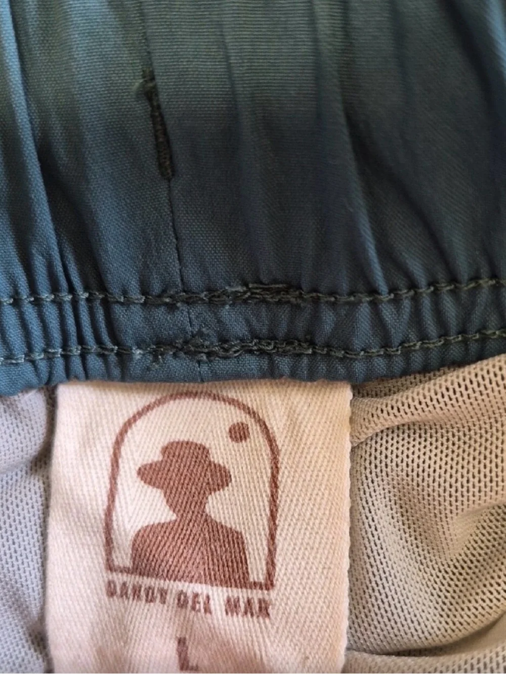 Dandy Del Mar Teal Riviera Swim Trunks Shorts with Drawstring